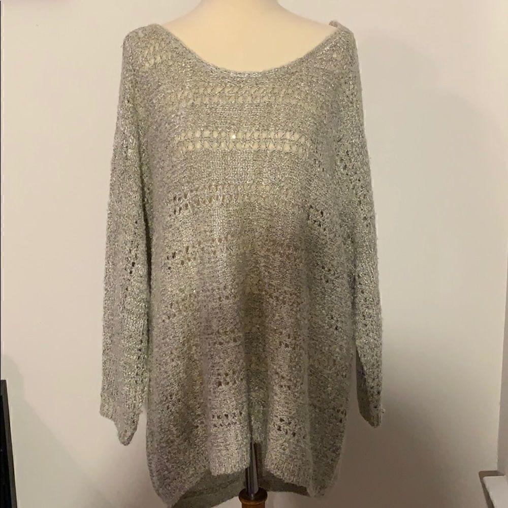 Elle tan shimmer sweater 